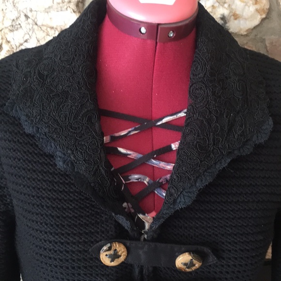 MinKas black knit sweater small - Picture 3 of 8